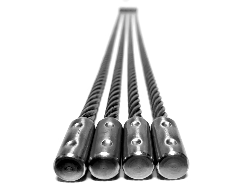 14"/350mm kabelzweep met eindkapjes