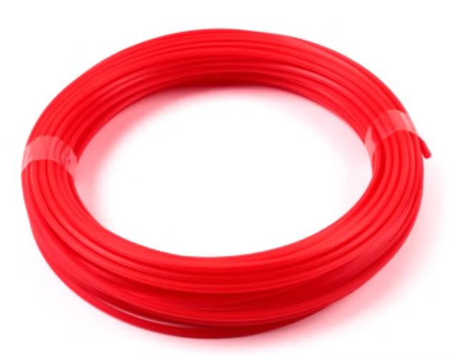 vervangende kunststof  draad tbv zweep 2,7mm x 25m