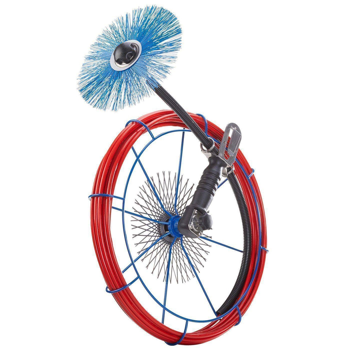 Wöhler reinigingshaspel met glasvezelstang – M10 binnendraad