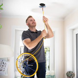 Wöhler reinigingshaspel met glasvezelstang – M10 binnendraad